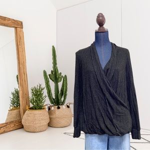 Maeve by Anthropologie Rafael Hacci Faux Wrap Sweater